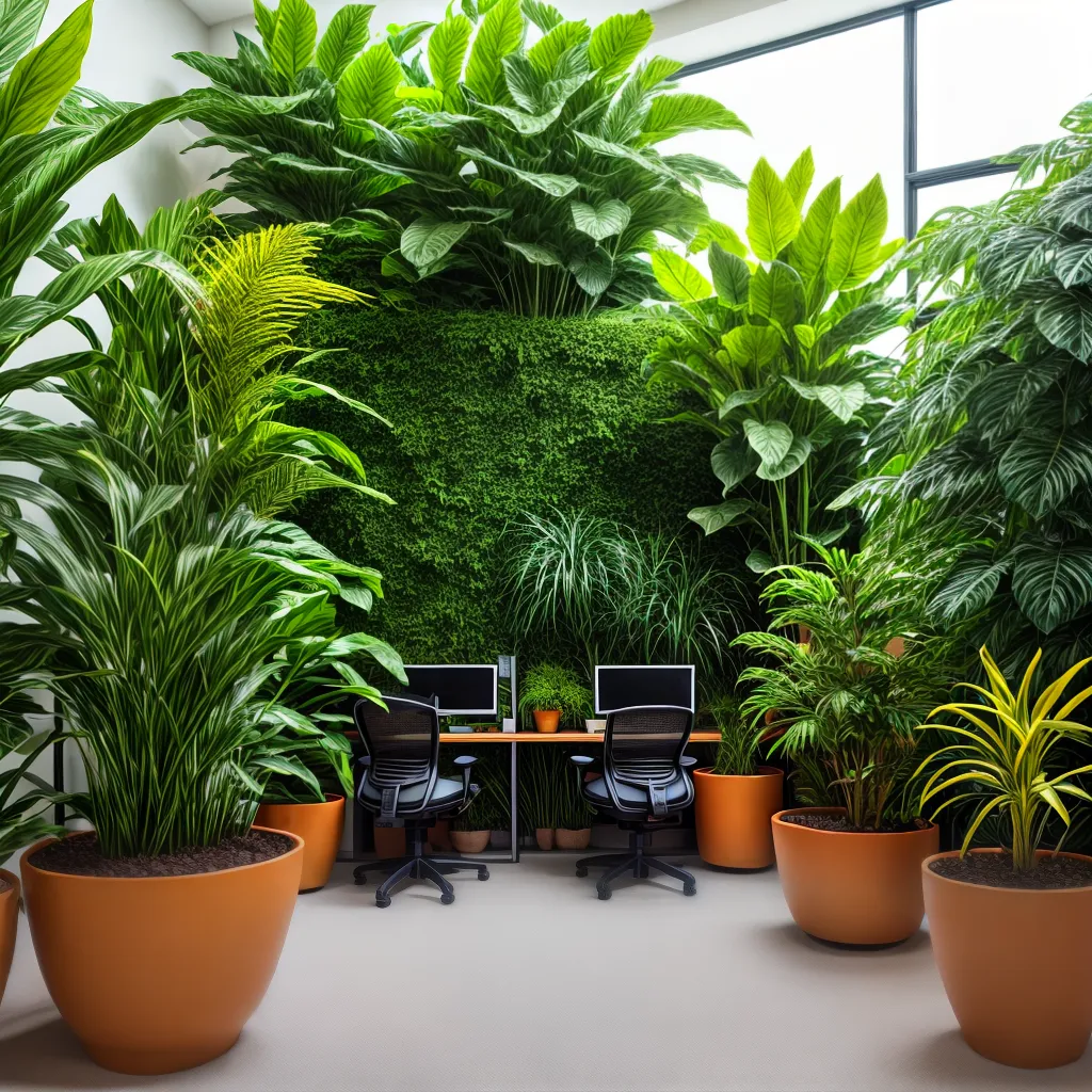 jardim interno escritorio plantas verdes jardim interno escritorio plantas verdes