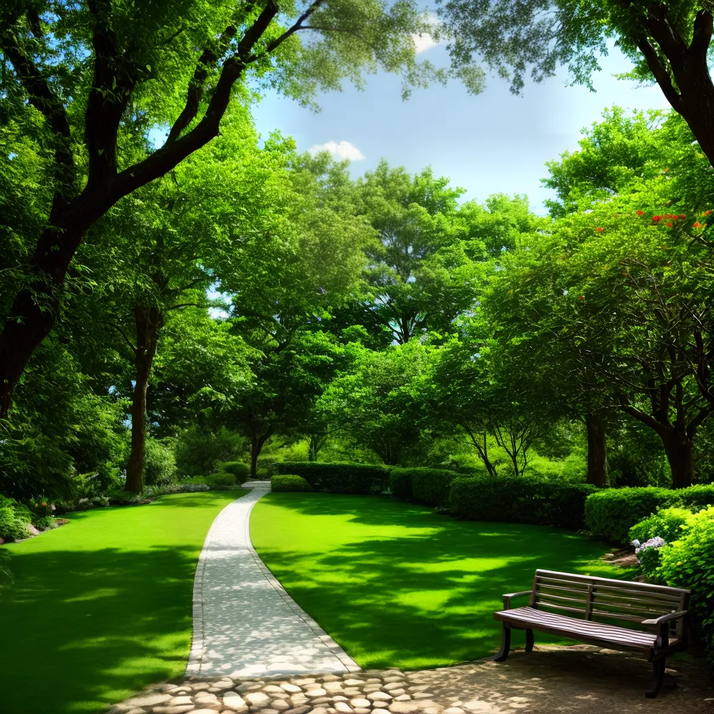 jardim sereno natureza paz bem estar