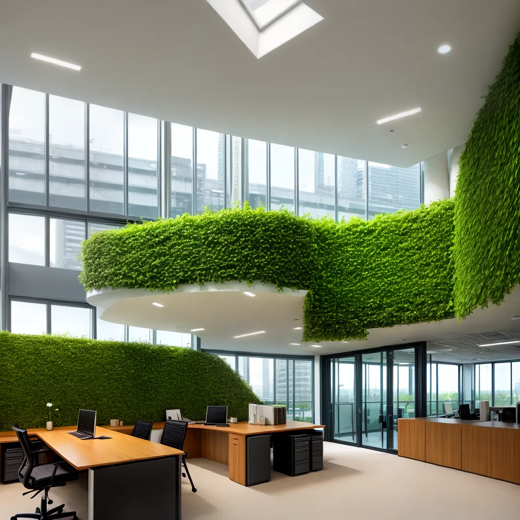 escritorio verde luz natural produtividade