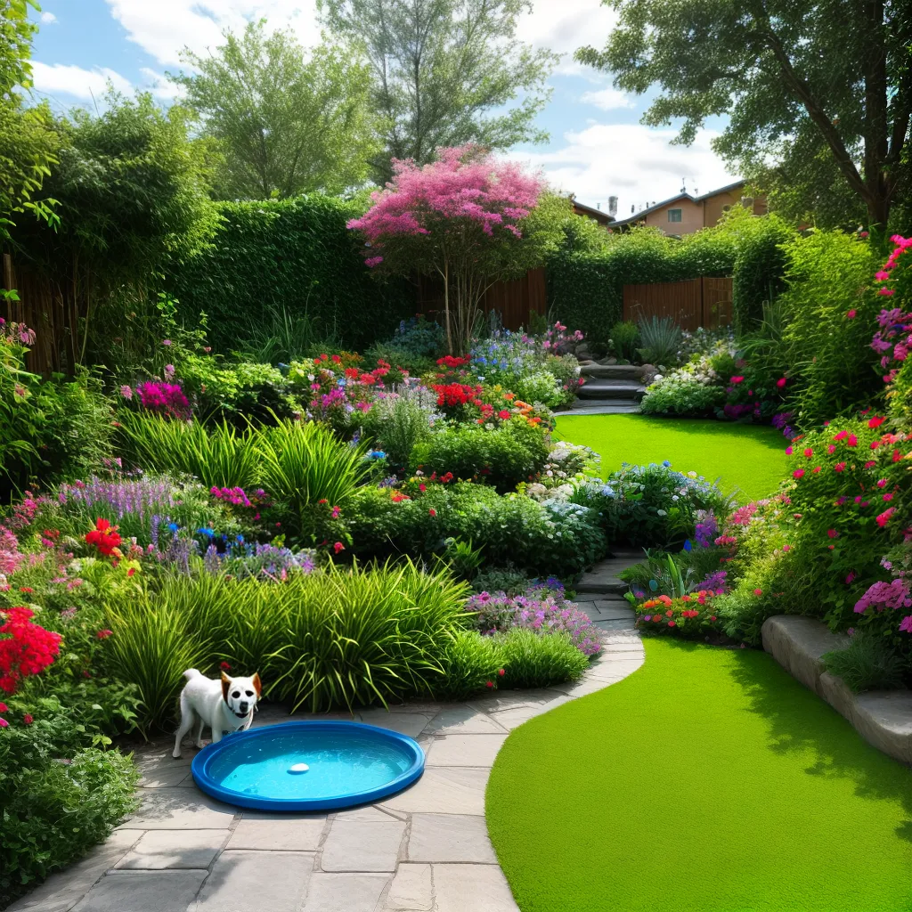 jardim colorido canto pet amigavel