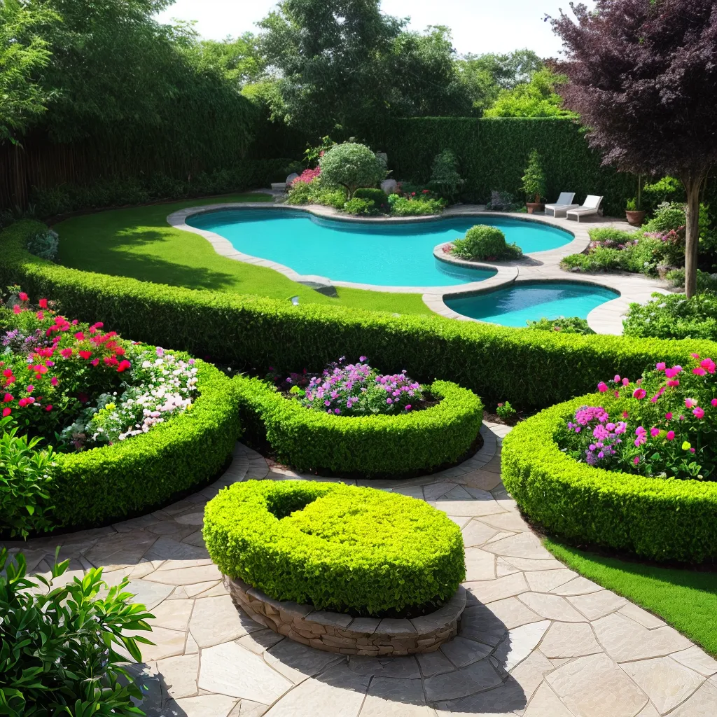 jardim verde florido sustentavel