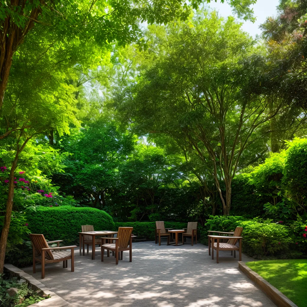 jardim sereno verde flores