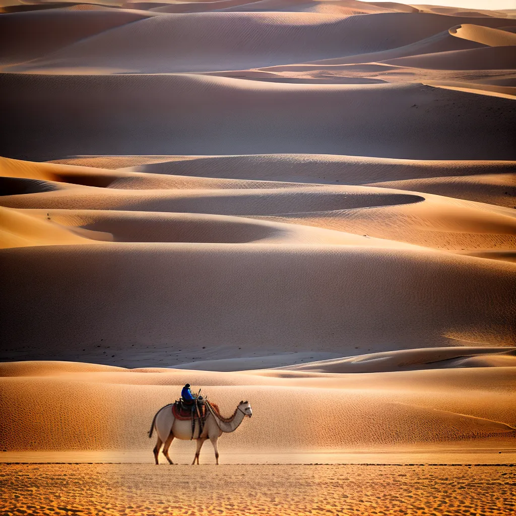 deserto areia dunas sol camelo