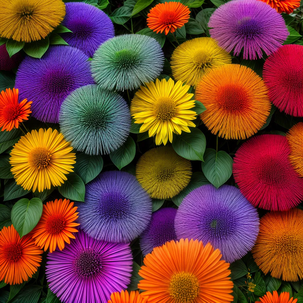 flores biomas paleta cores