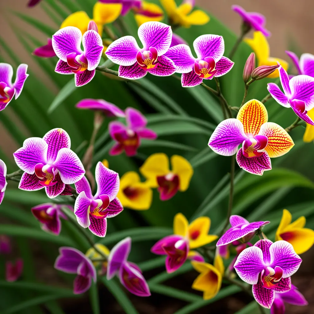 flores diversas biomas orquideas cactos pradaria