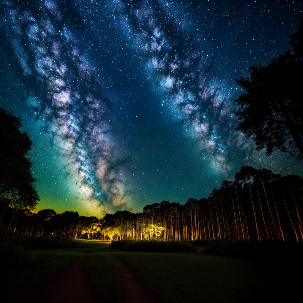 floresta noturna lua cheia magica floresta noturna lua cheia magica