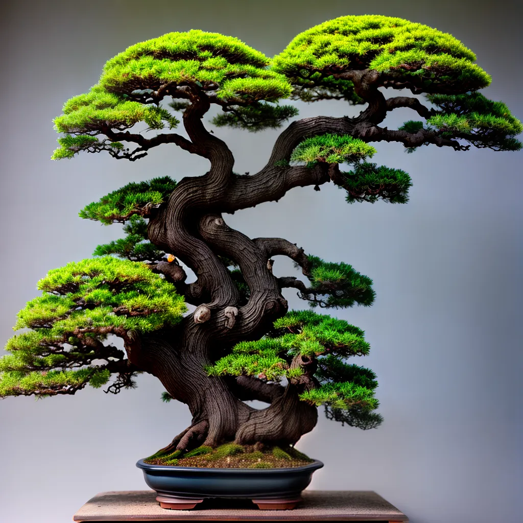 bonsai arte detalhes miniatura
