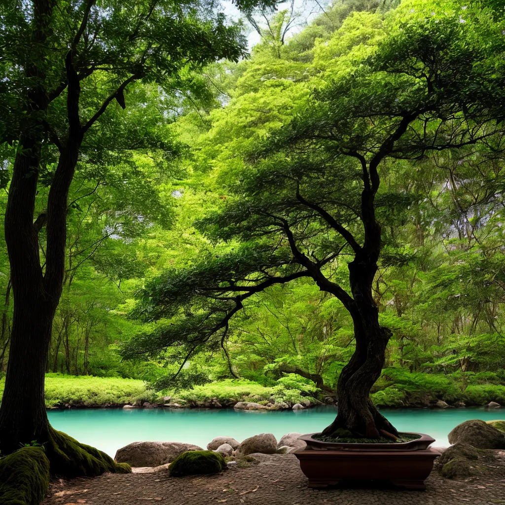 bonsai miniatura raizes vaso
