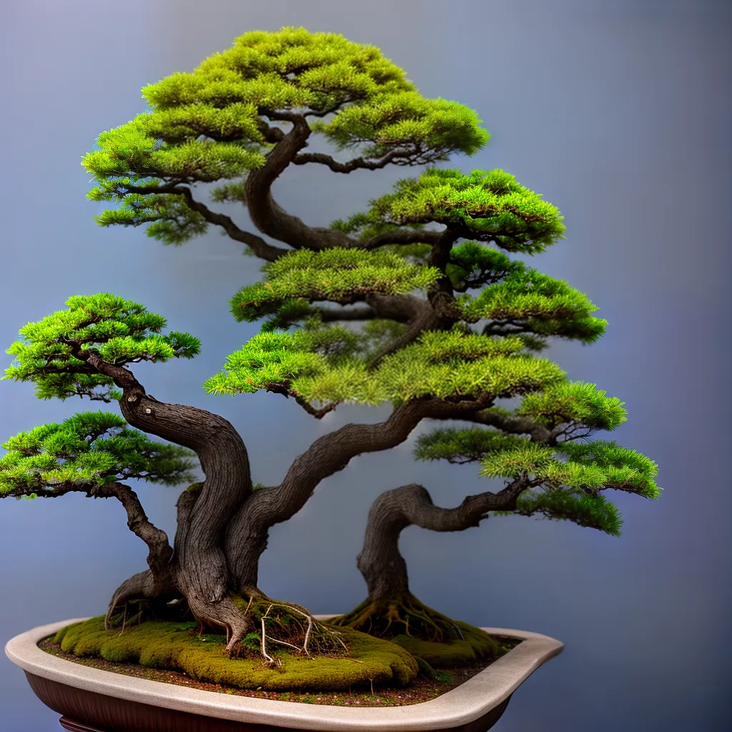 bonsai arvore esculpida tranquilidade