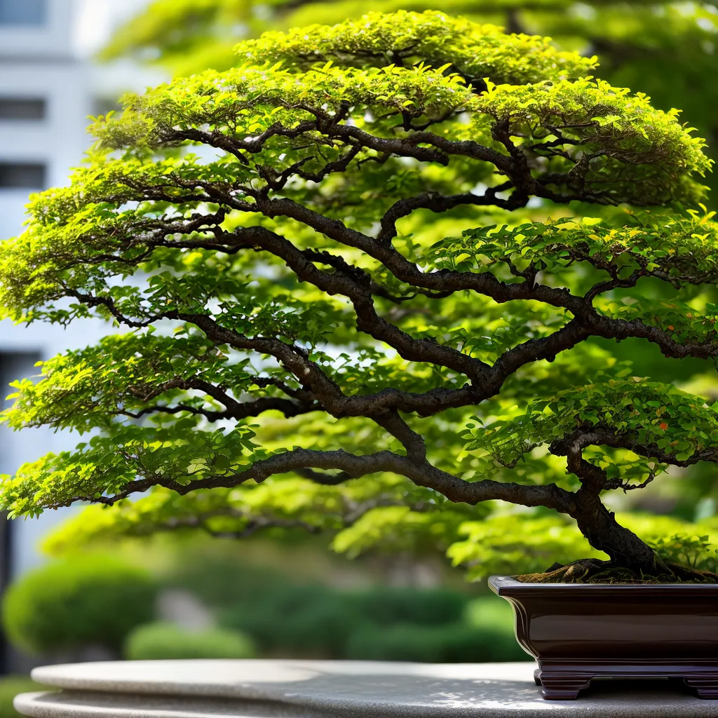 bonsai flores verdes perfume