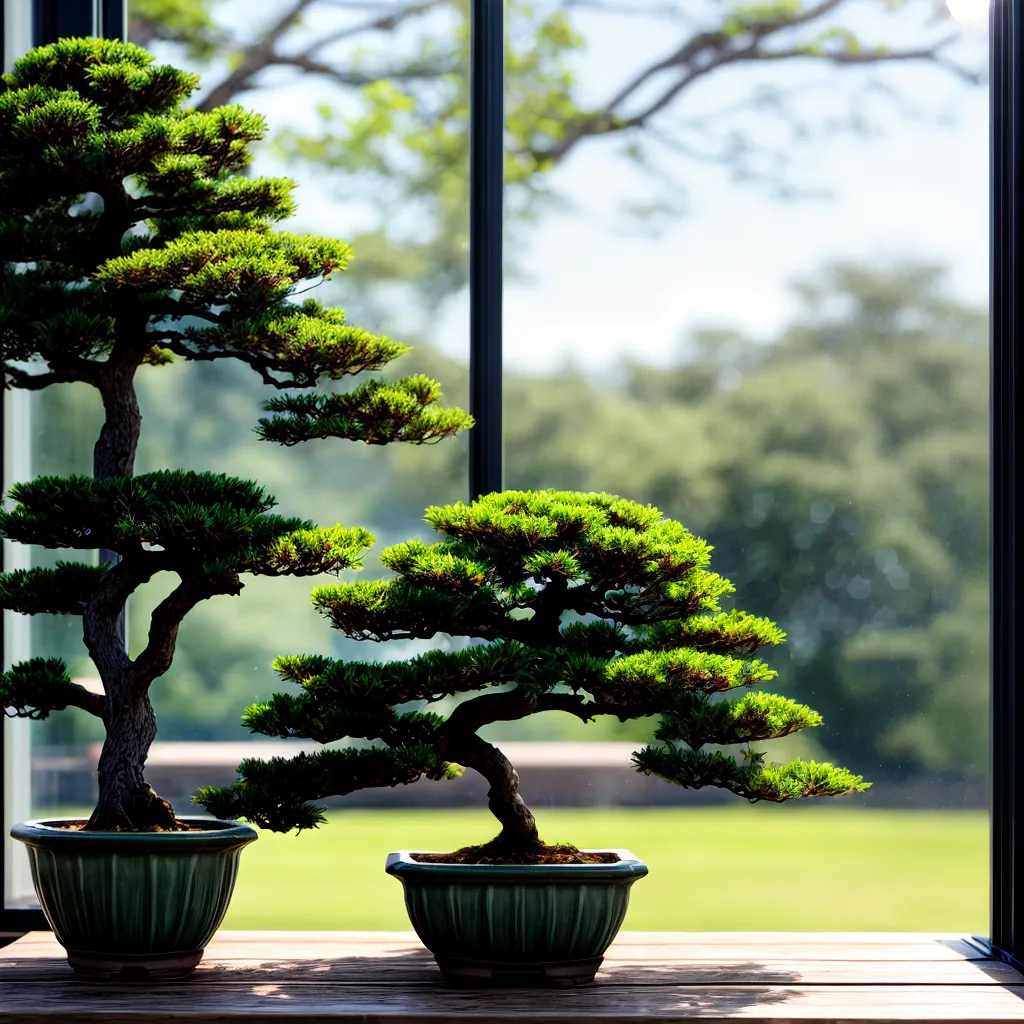 bonsai janela luz rega bonsai janela luz rega