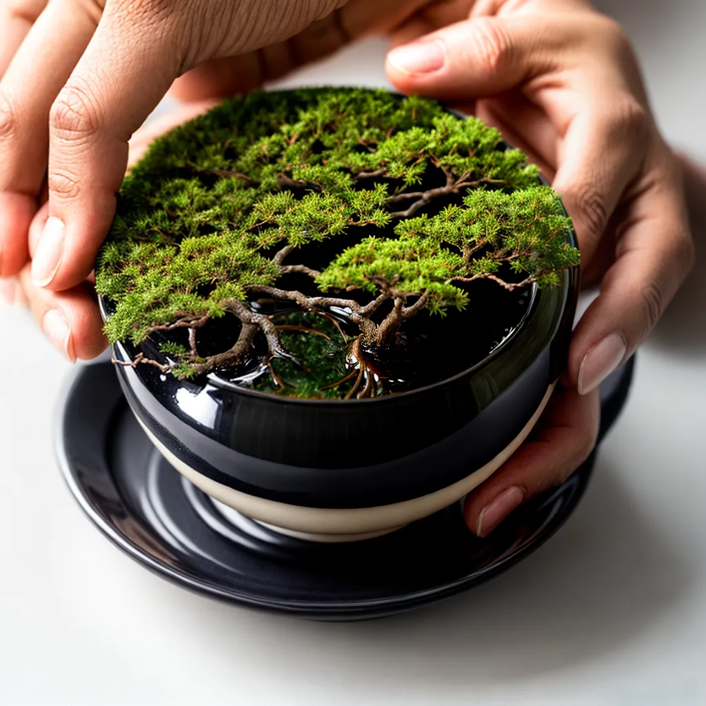 bonsai poda maos arte natureza