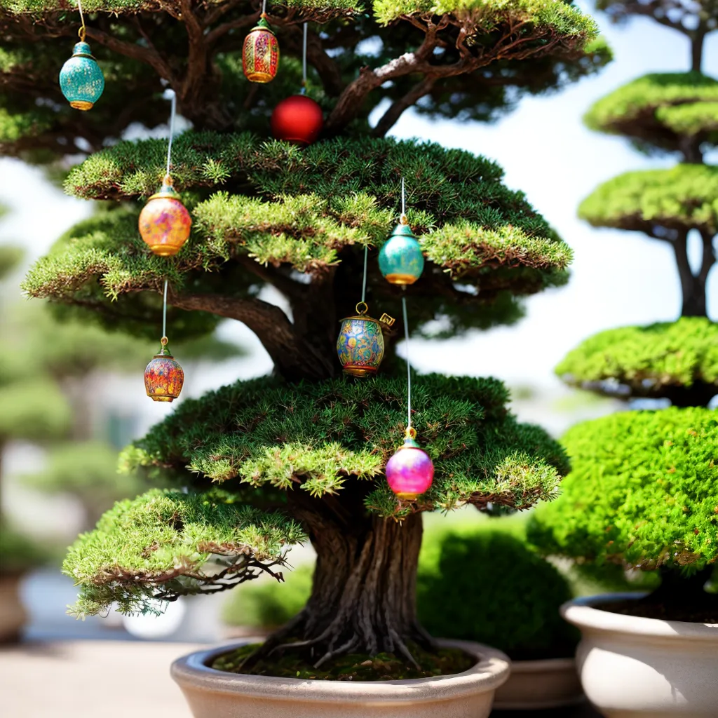 bonsai festas mundo lanternas cranes