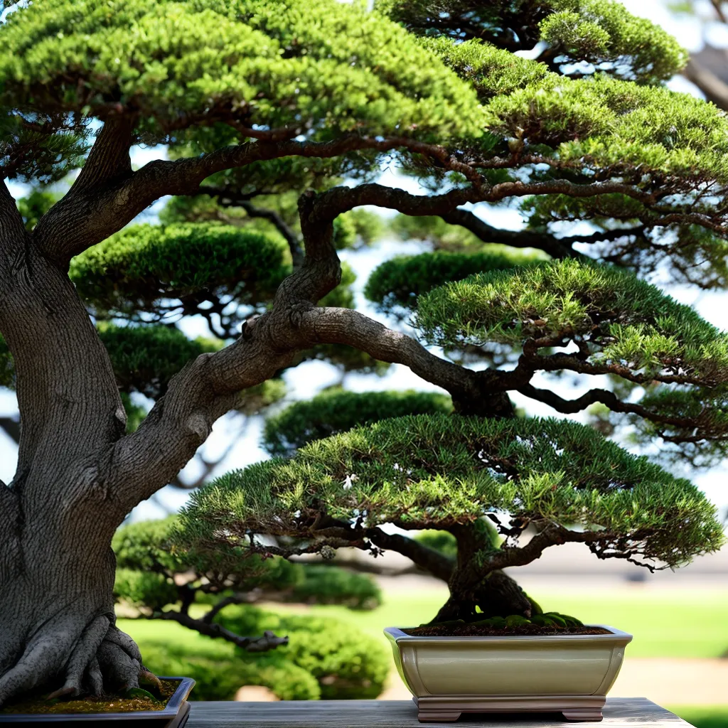 perspectiva bonsai arte luz sombra