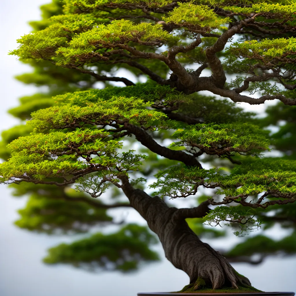 bonsai intrincado folhas verdes bonsai intrincado folhas verdes