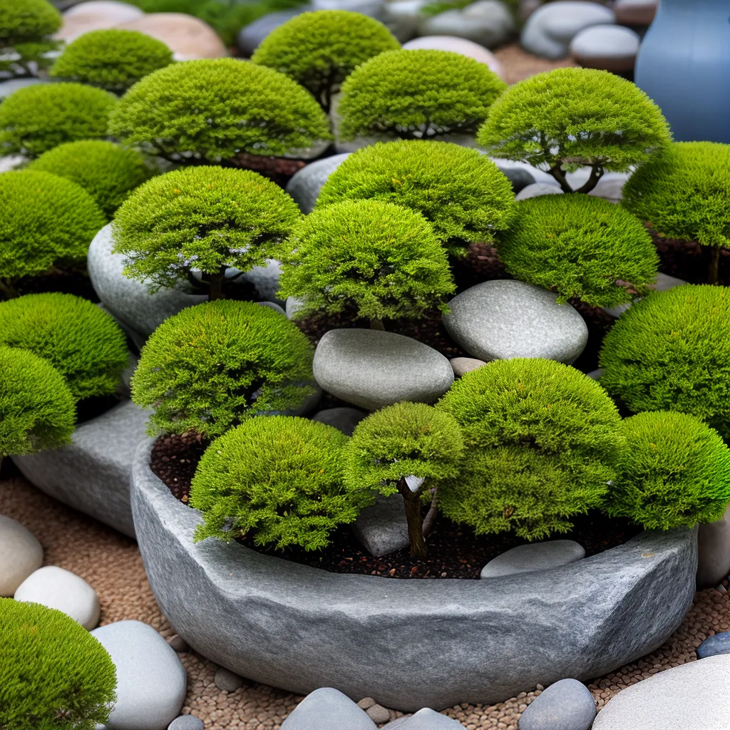 kusamono japones arranjo plantas