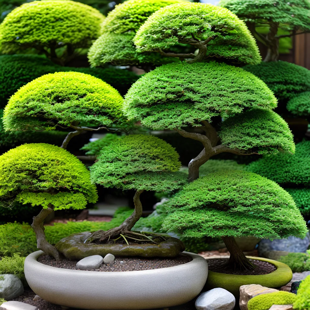 kusamono bonsai jardim harmonia