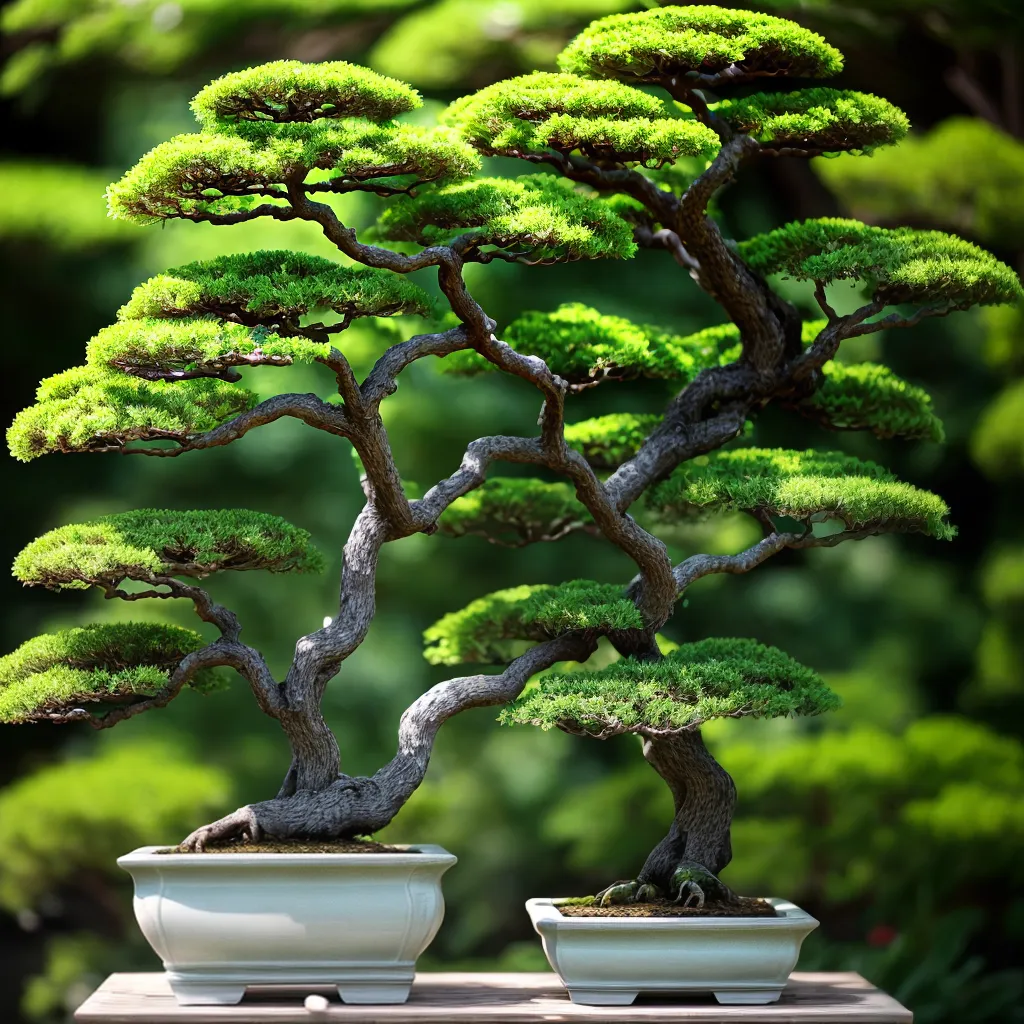 bonsai artesao dedicacao folhas arte