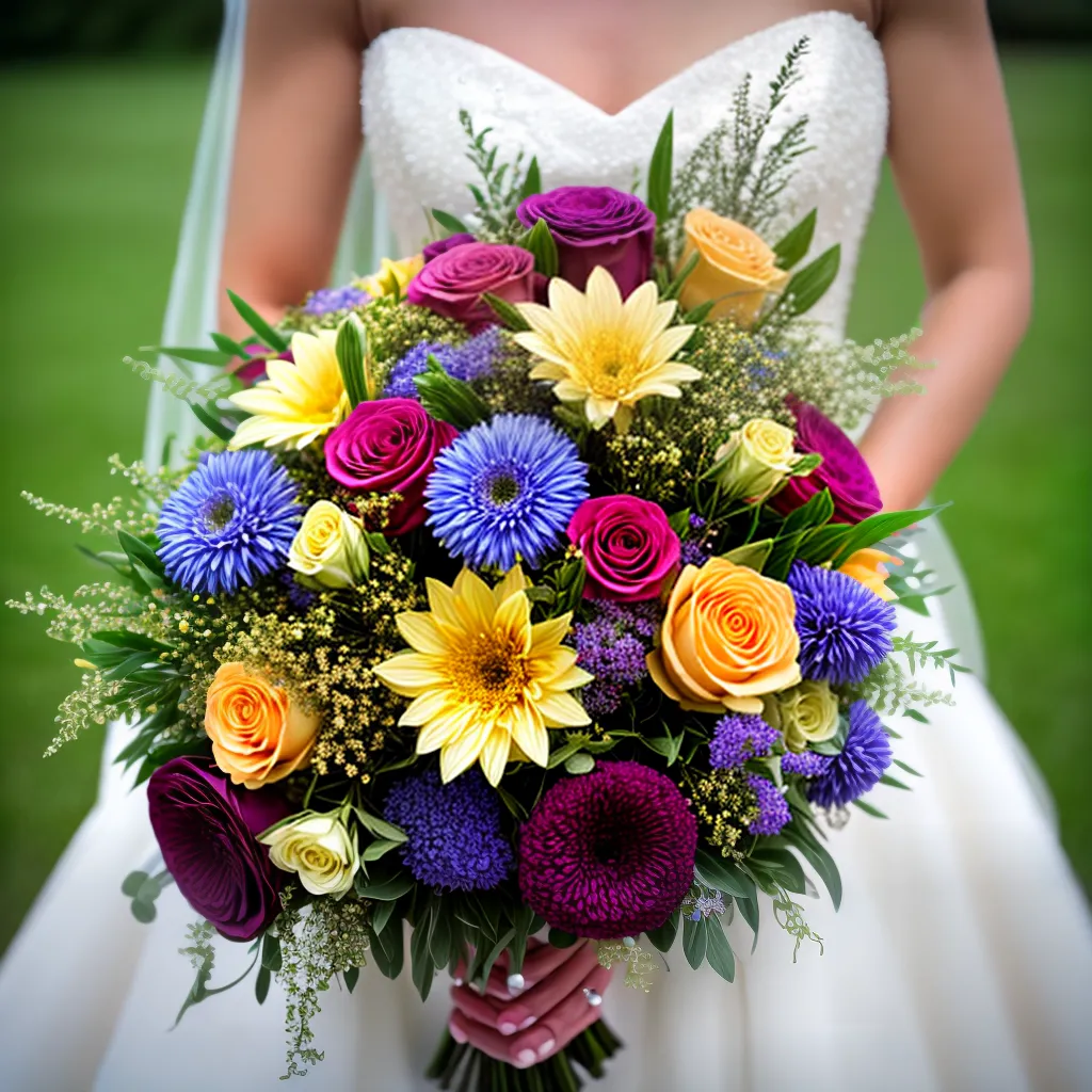 buque noiva colorido amor casamento Buquê de noiva colorido com flores variadas