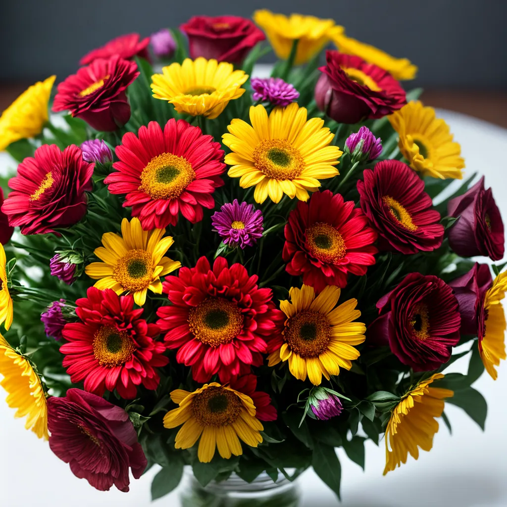 buque flores coloridas simbolos amor