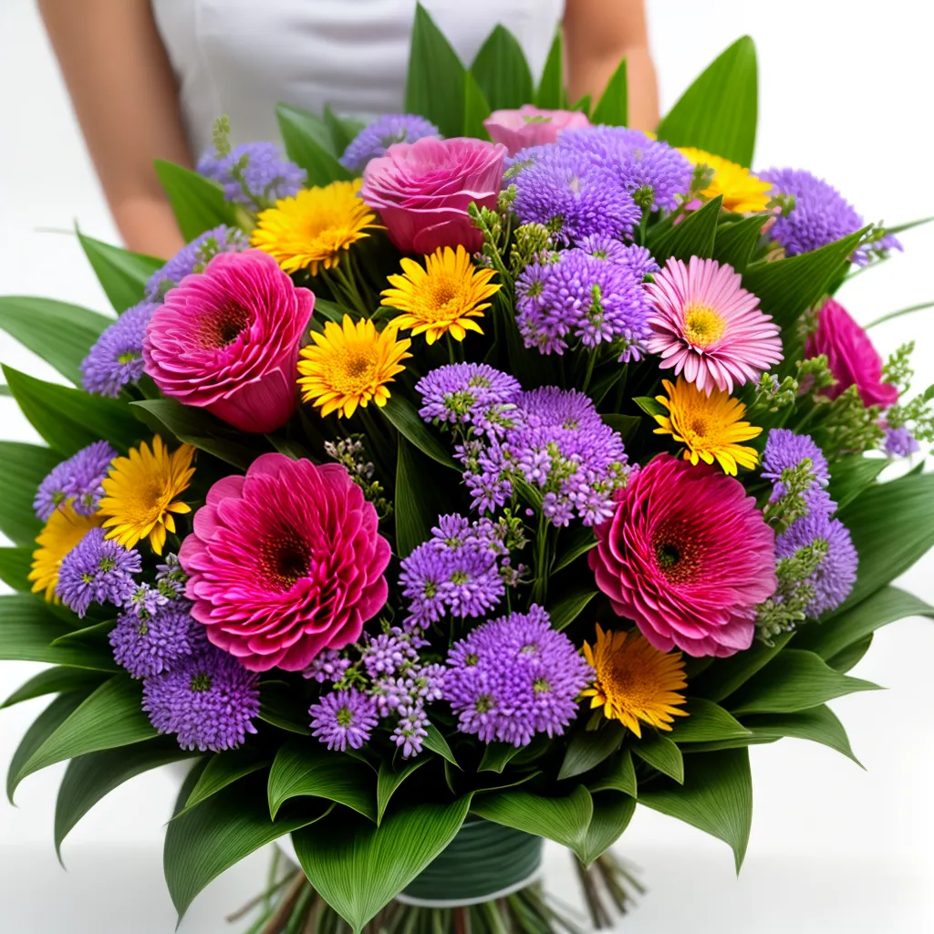 florista maos arranjo buque