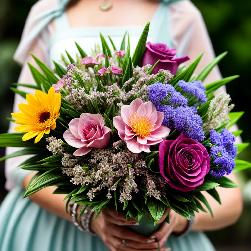 arranjo floral maos florista magia