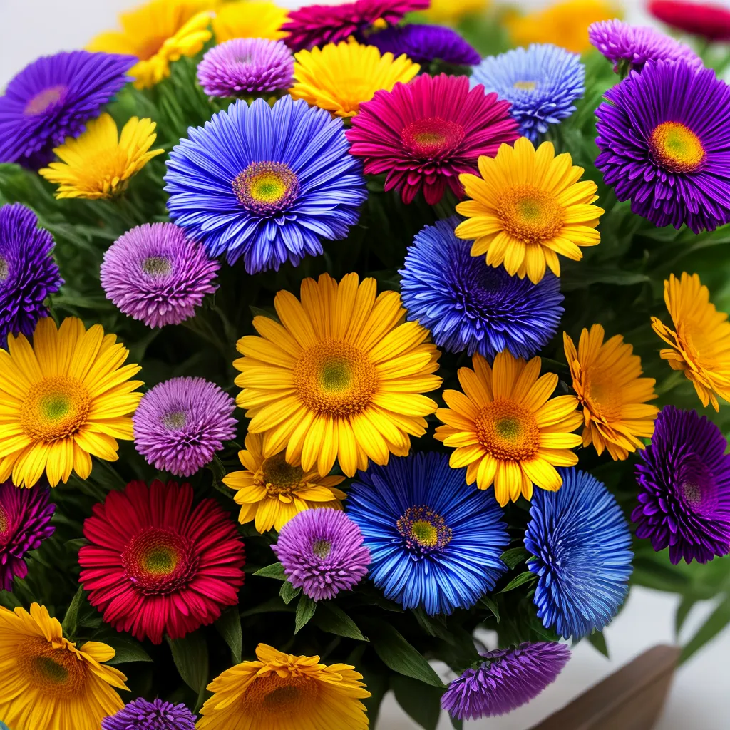 bouquet flores vibrantes cores harmonia