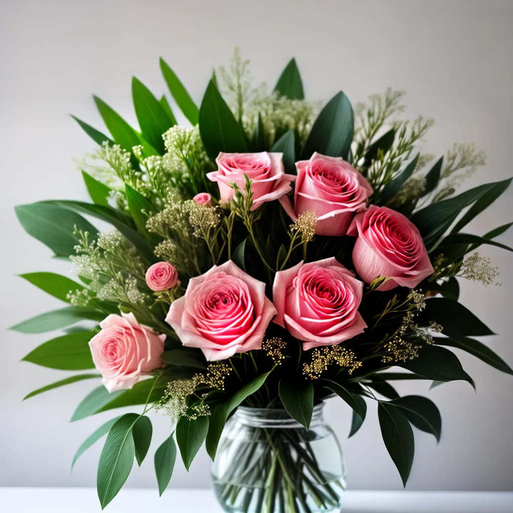 bouquet elegante simples minimalista