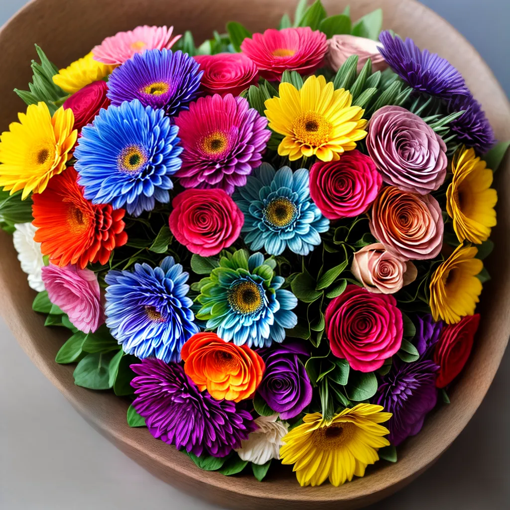 buque flores secagem suave