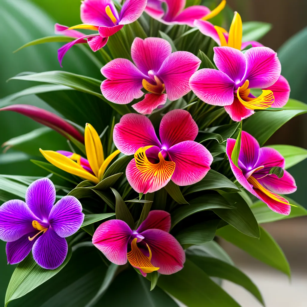 bouquet tropical flores exoticas 1