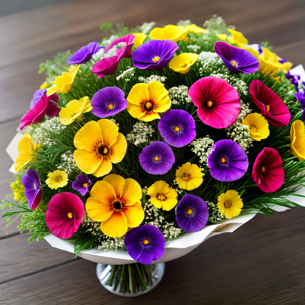 bouquet flores comestiveis sabores cores