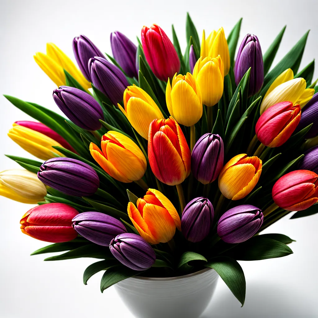 buque primavera tulipas narcisos renovacao