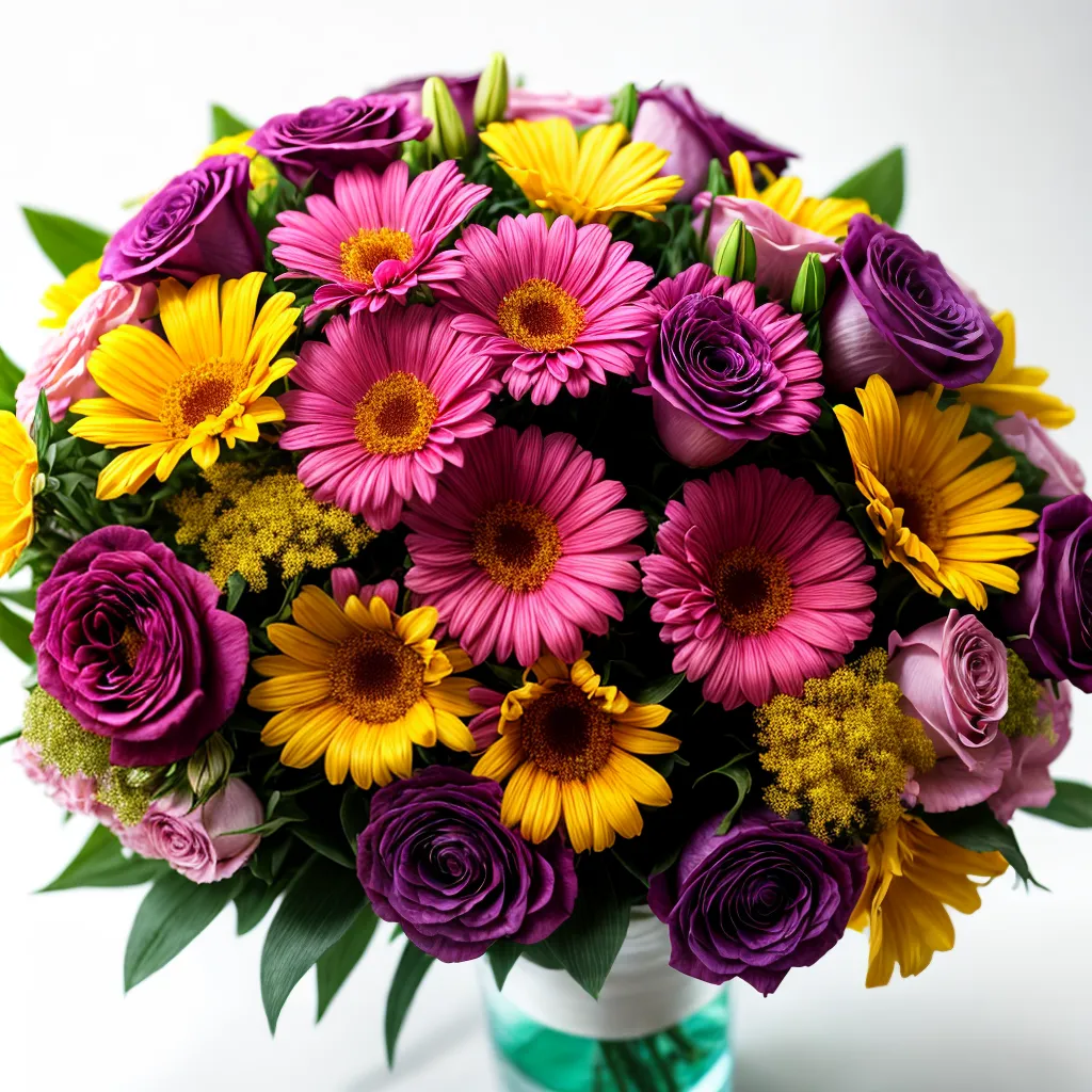 bouquet flores coloridas elegante 2 bouquet flores coloridas elegante 2