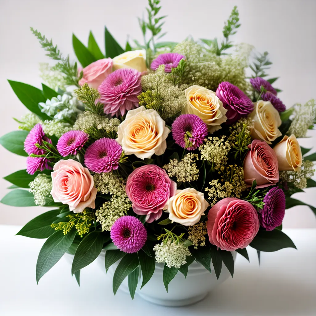 bouquet floral pastel elegante