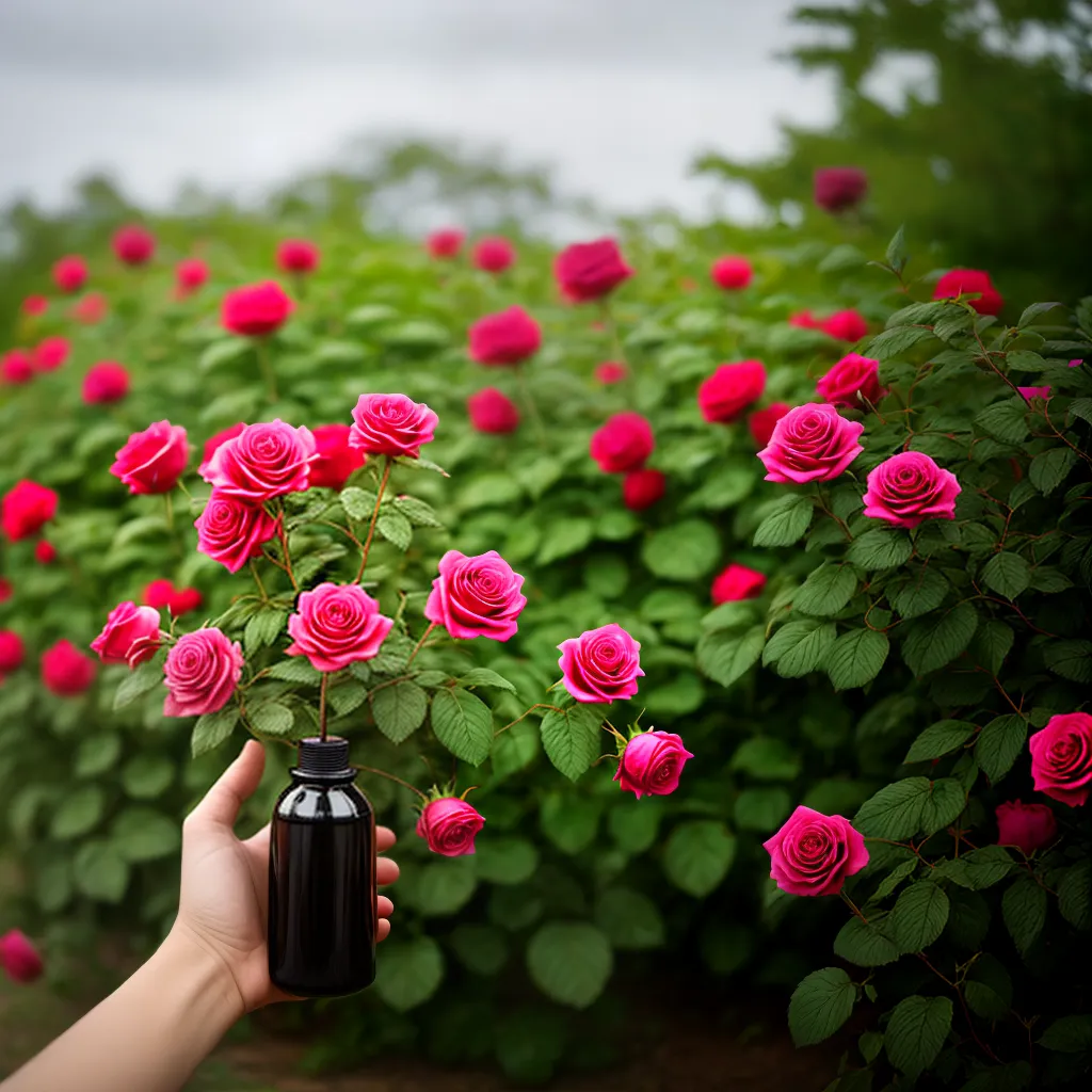 maos luvas jardinagem fungicida rosas
