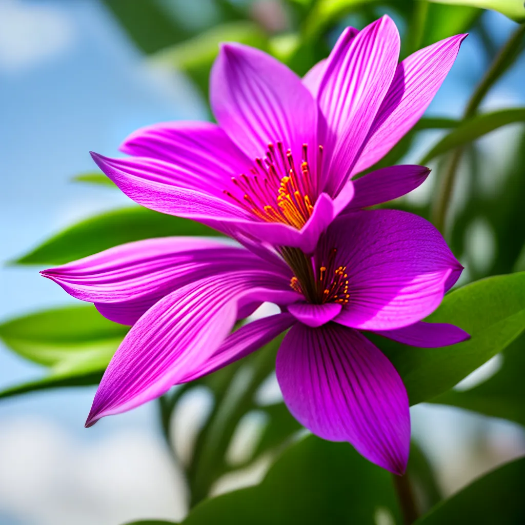 flor exotica vibrante detalhe flor exotica vibrante detalhe