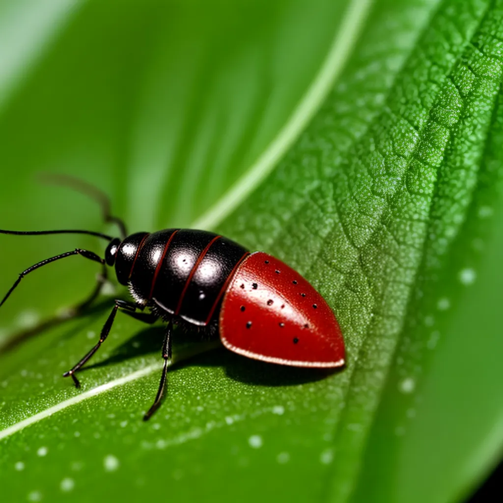 folha verde saudavel pontos vermelhos folha verde saudavel pontos vermelhos