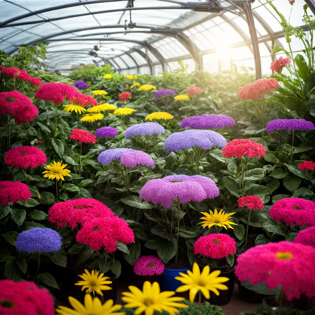 estufa flores exoticas coloridas 1