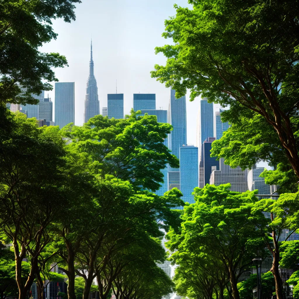 cidade arborizada sustentavel