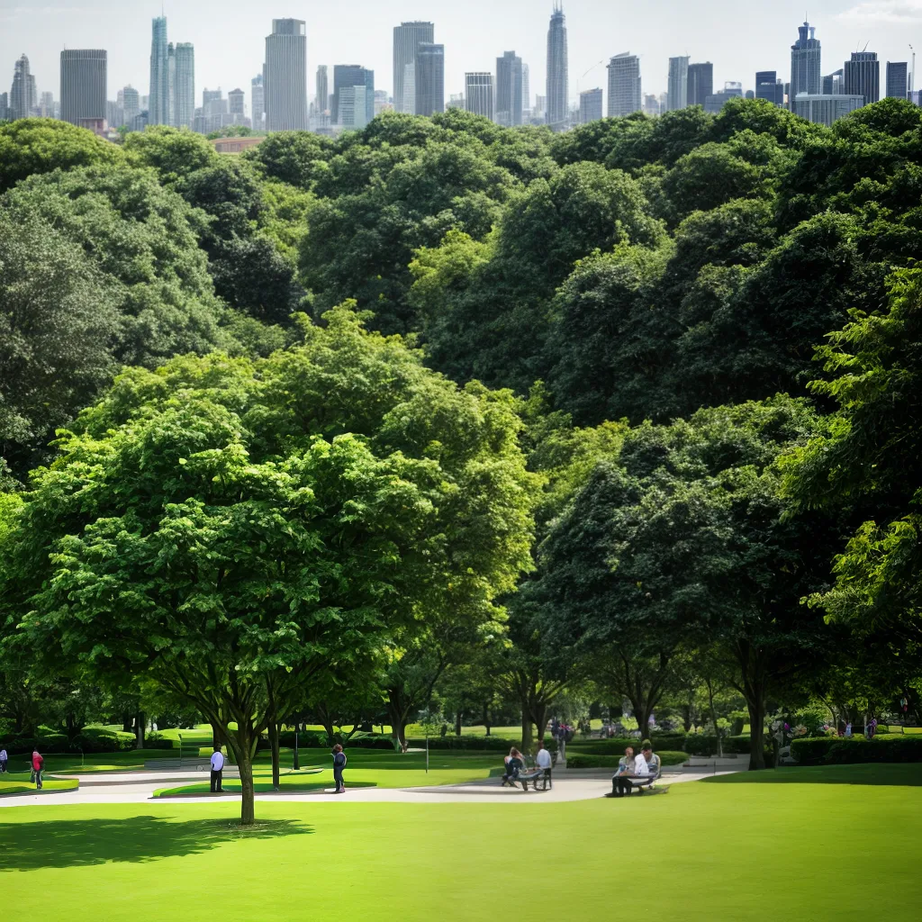 cidade arborizacao parque verde