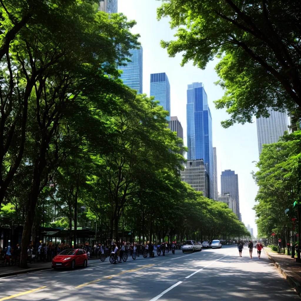 cidade arborizada arranha ceus