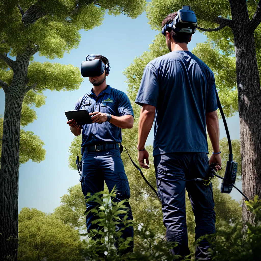 arborista realidade virtual arvore