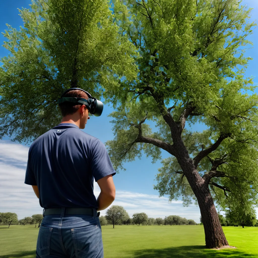 arborista realidade aumentada arvore saude