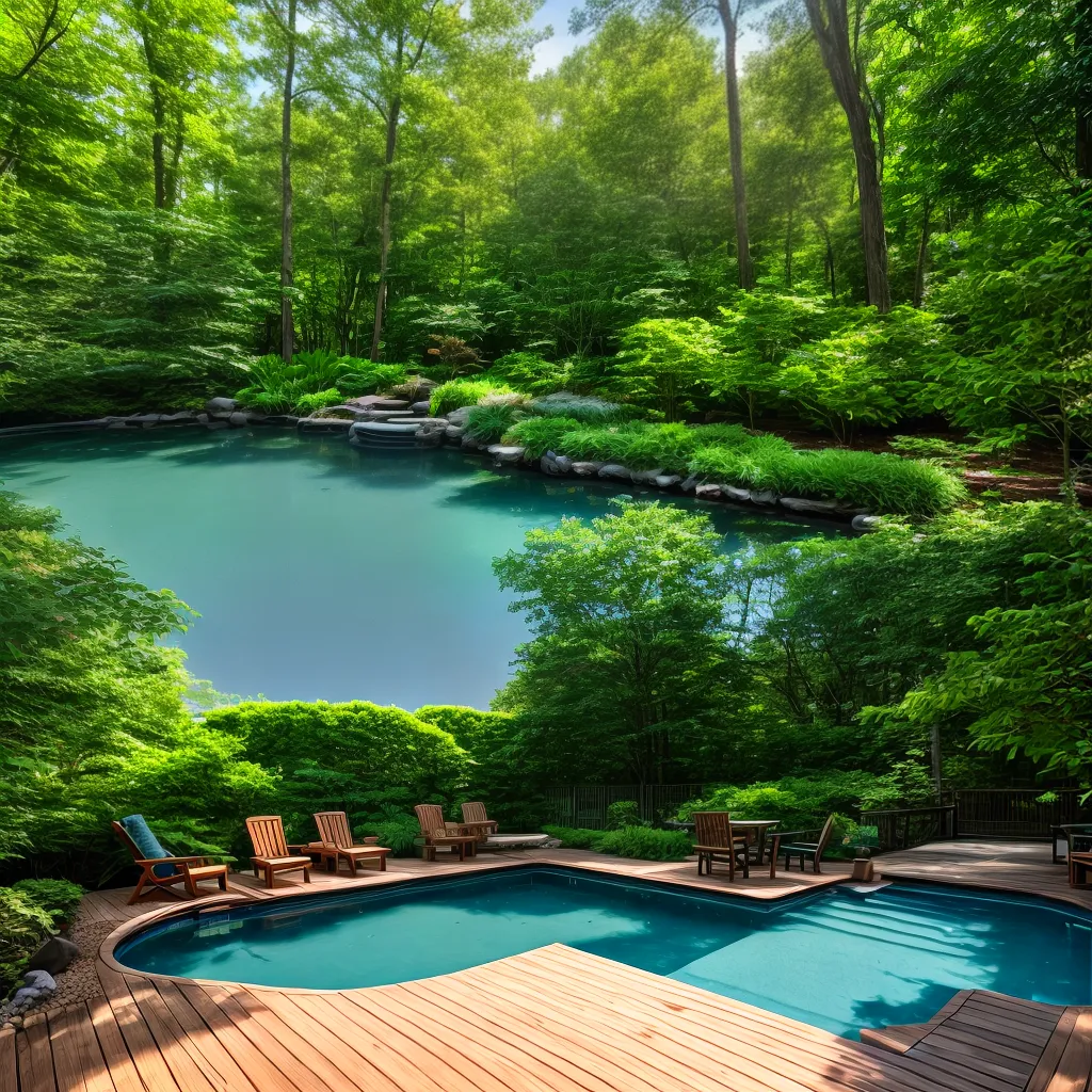 jardim tranquilo deck natureza retiro