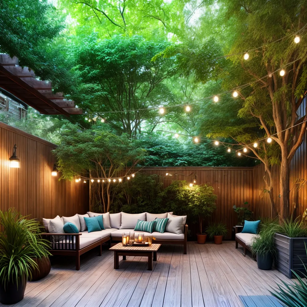 jardim tranquilo deck mobiliario hammock