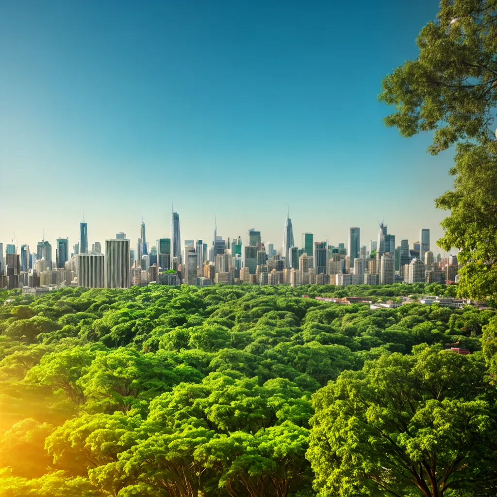 cidade verde arborizacao natureza urbana