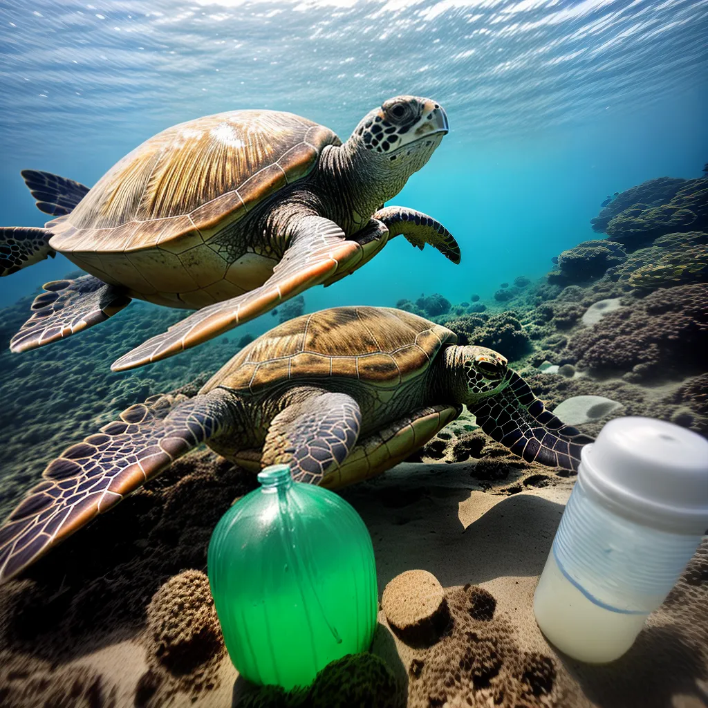tartaruga marinha poluicao plastico 1