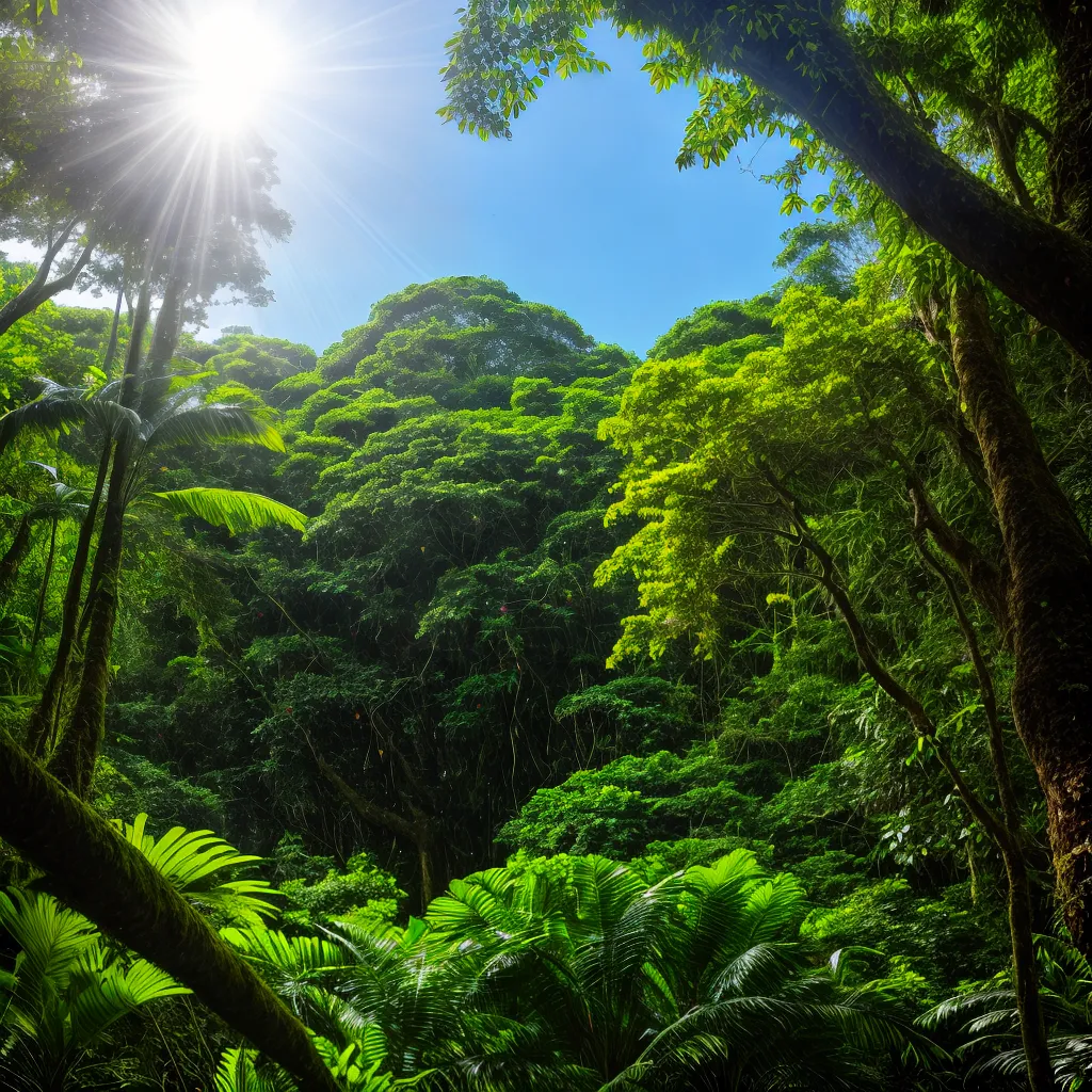 floresta tropical verde biodiversidade