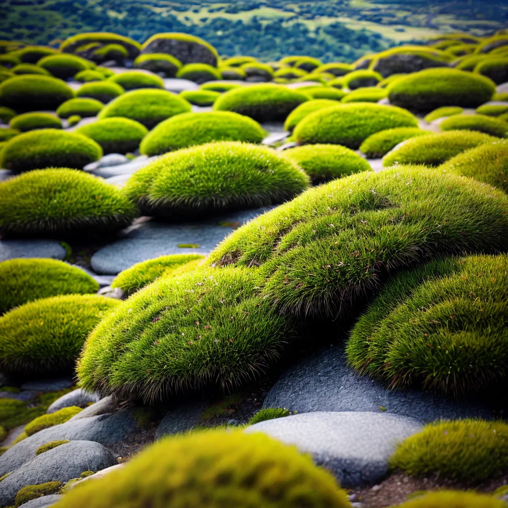 musgos verdes rochosos natureza resiliente musgos verdes rochosos natureza resiliente