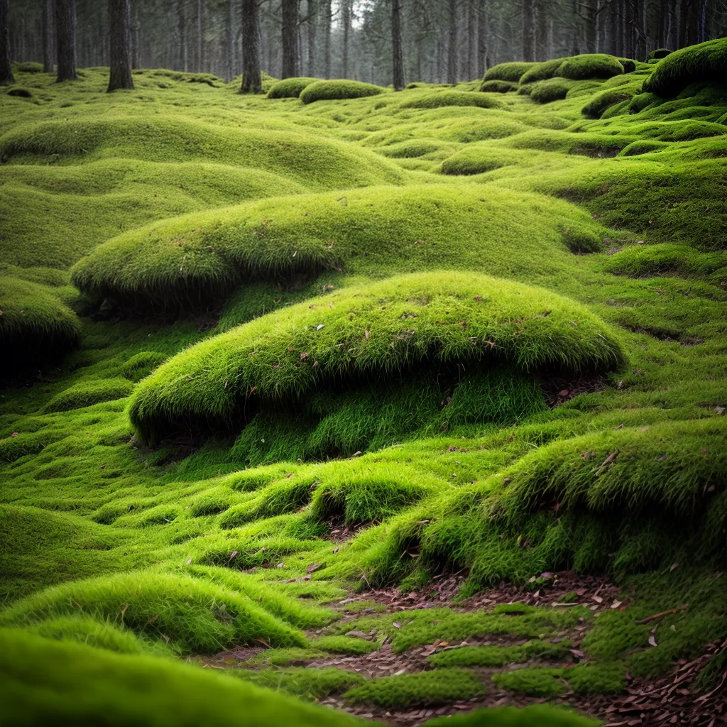 floresta musgo verde absorvente floresta musgo verde absorvente